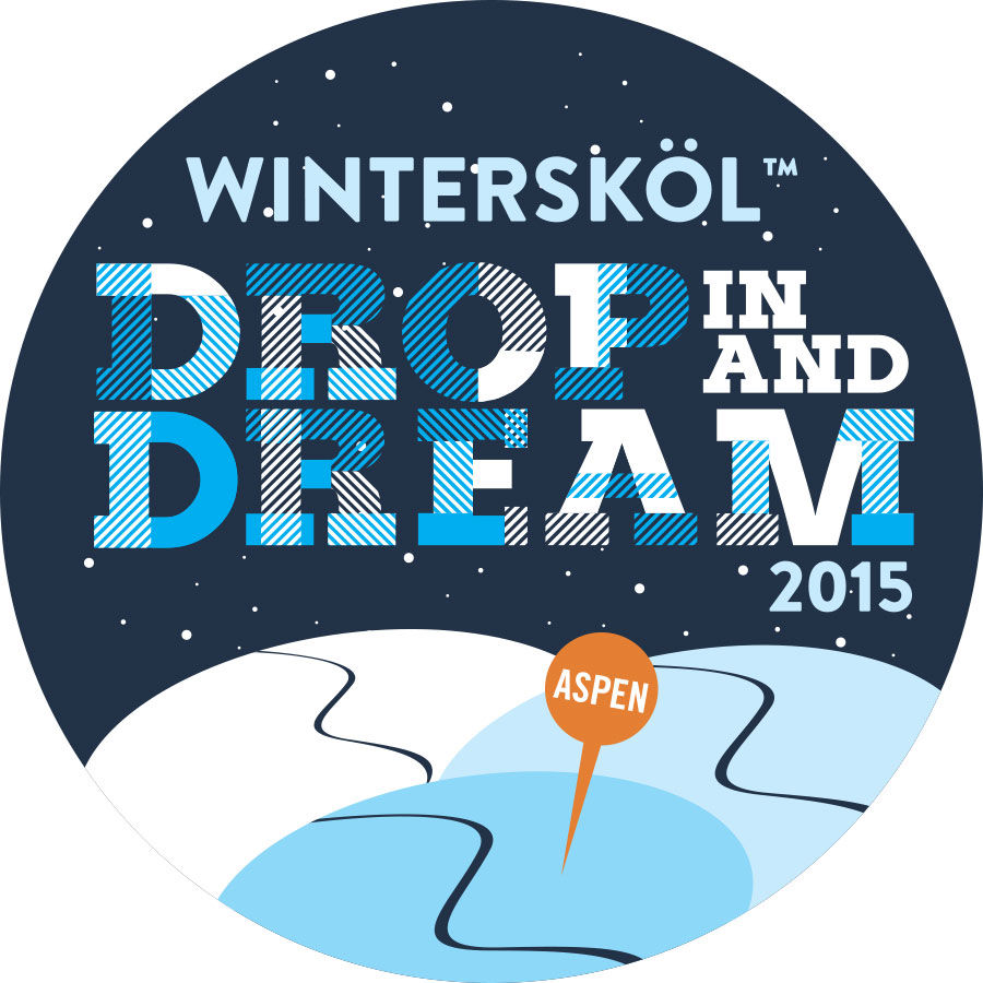 Winterskol 2015 button "Drop in and dream"