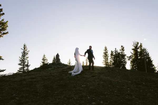 WEDDING IN THE MOUNTAINS SUNSET
