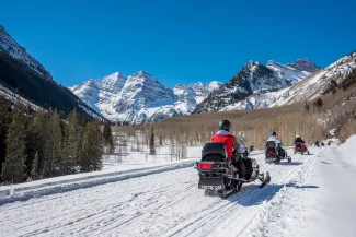 snowmobiling