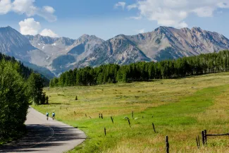 Road Bike mountain landscape