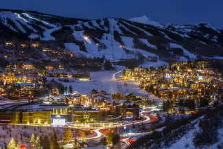 Snowmass, Colorado Winter Night