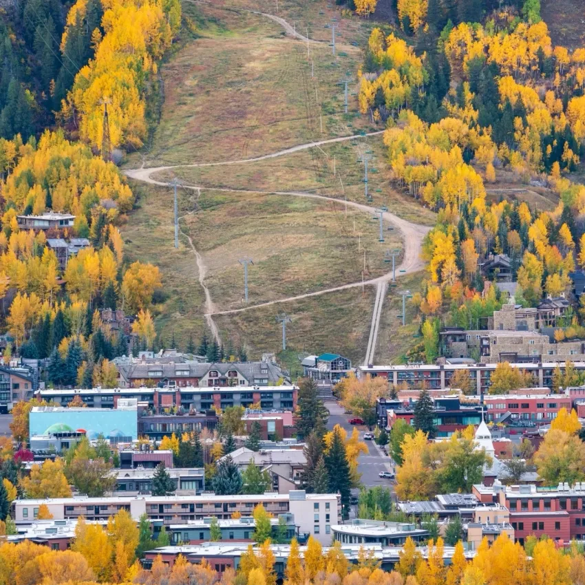 Downtown Aspen in the fall colors
